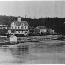 Sargent house with people on porch